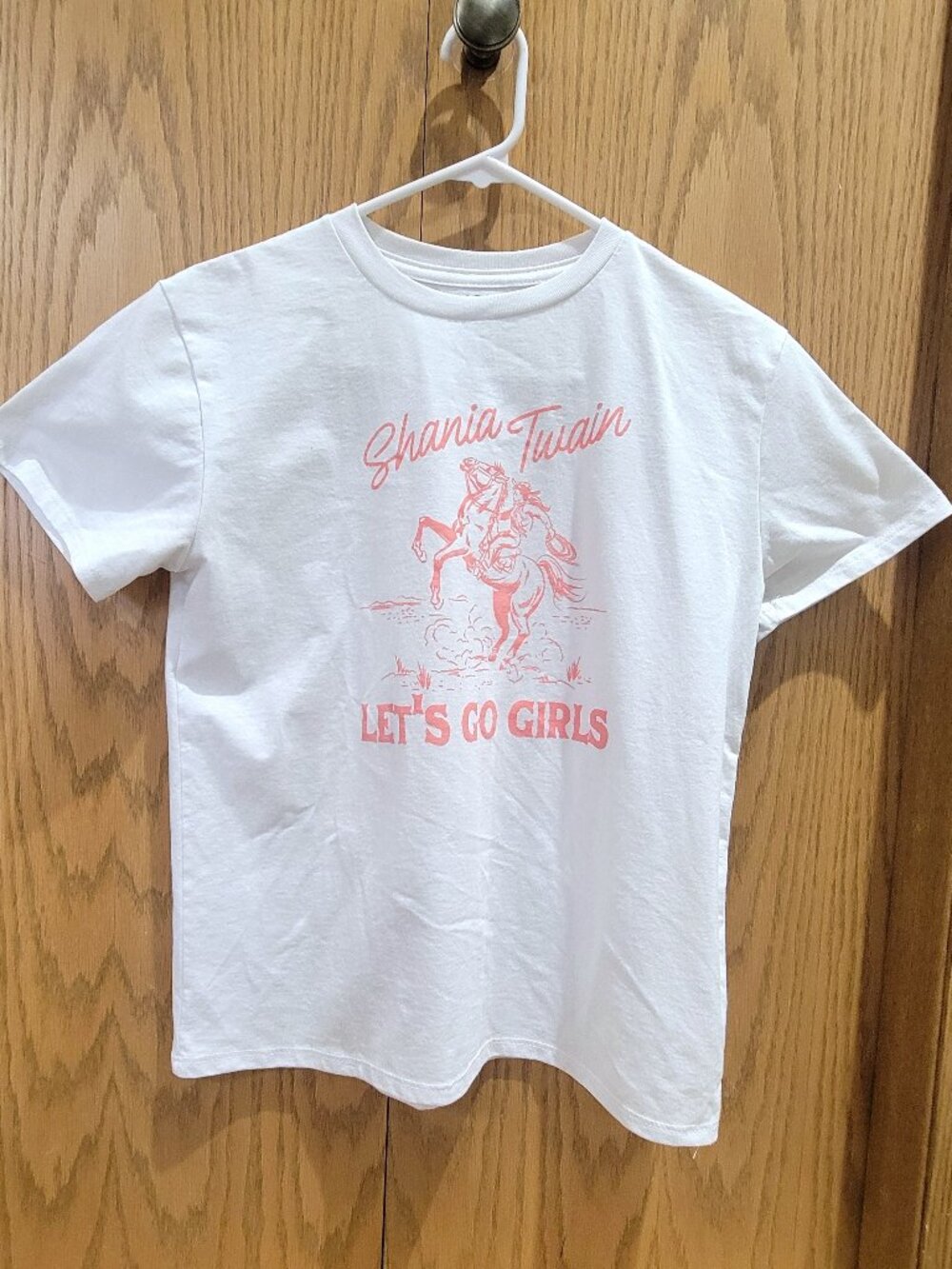 Shania Twain Let's Go Girls White T-Shirt Size Large